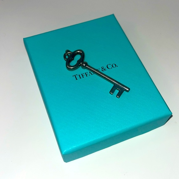 Vintage Tiffany & CoSterling Silver Large Key Charm Pendent